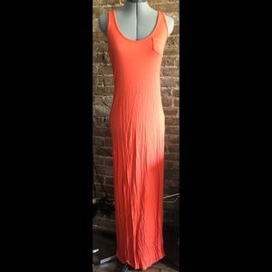 Epilogue Knit Jersey Coral Tank Maxi Dress